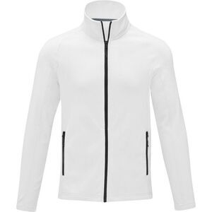 Elevate Essentials Mens Zelus Fleece Jacket / White